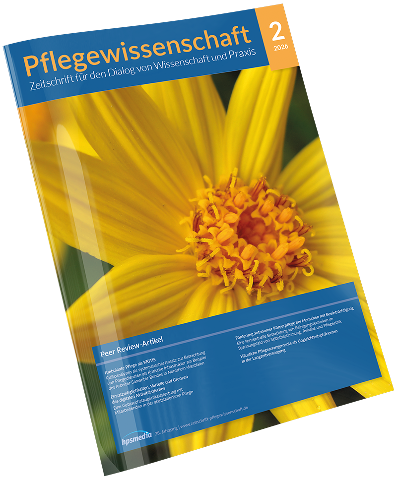 Titelbild der Zeitschrift Pflegewissenschaft