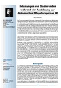 Belastungen von Studierenden während der Ausbildung zur diplomierten Pflegefachperson HF