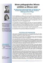 Wenn pädagogisches Wissen wirklich zu Wissen wird - Ein Wissensmanagementprojekt am Beispiel des Problem Based Learning Tutoriat im Berner Bildungszentrum Pflege