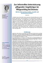 Zur informellen Unterstützung pflegender Angehöriger im Pflegesetting bei Demenz. Welche Rolle spielen Familie, Freunde und ehrenamtliche Helfer?