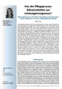 Von der Pflegeprozessdokumentation zur Leistungstransparenz? Überprüfung der mit ENP verbundenen LEP Nursing 3 (beta) Zeitwerte in einer orthopädischen Klinik
