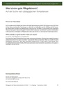 Was ist eine gute Pflegelehrerin? Auf der Suche nach pädagogischen Kompetenzen