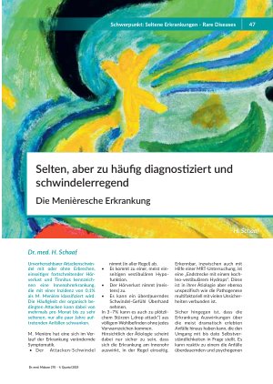 Selten, aber zu häufig diagnostiziert und schwindelerregend Die Menièresche Erkrankung