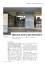 Was tut sich in der Schweiz? Die eidgenössische Gesundheitsversorgung ist ein Politikum.