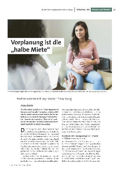 Vorplanung ist die „halbe Miete“: Mutter werden mit psychischer Erkrankung