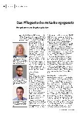 Das Pflegestudienstärkungsgesetz: Perspektiven und Regelungslücken