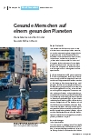 Corrected: Gesunde Menschen auf einem gesunden Planeten.