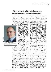 Die Freiheit, die wir kannten
