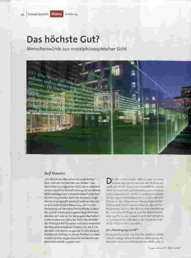 Das höchste Gut?