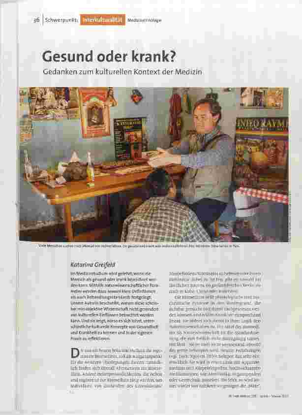 Gesund oder krank?