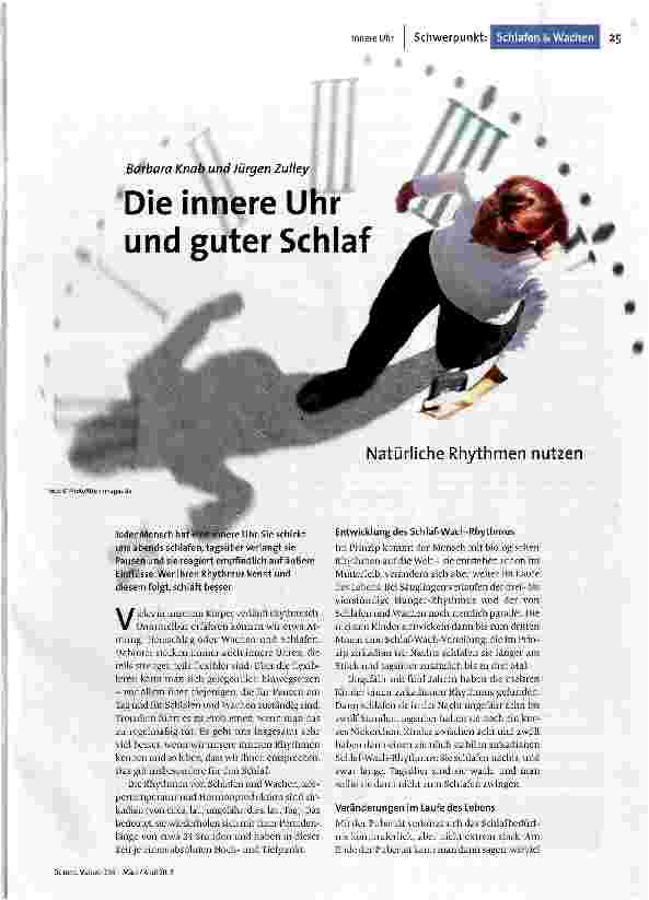 Die innere Uhr und guter Schlaf