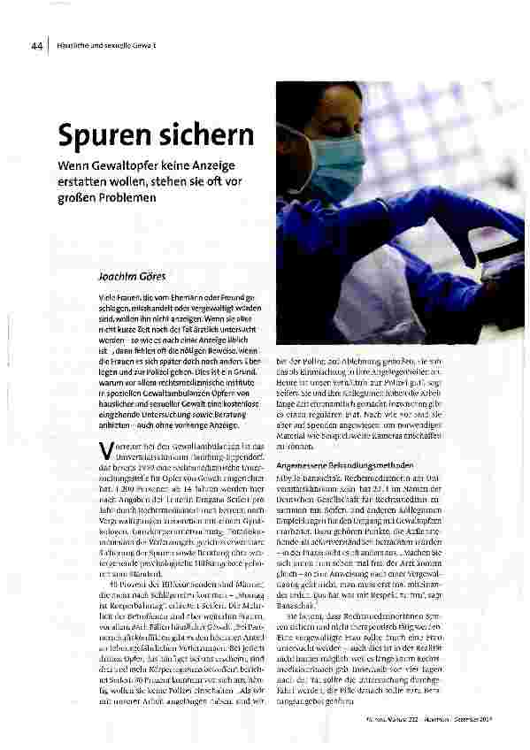 Spuren sichern