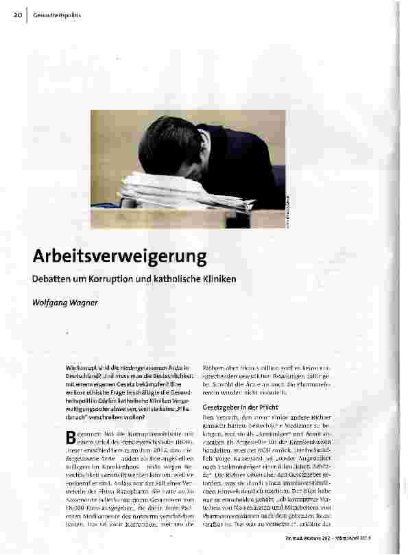 Arbeitsverweigerung