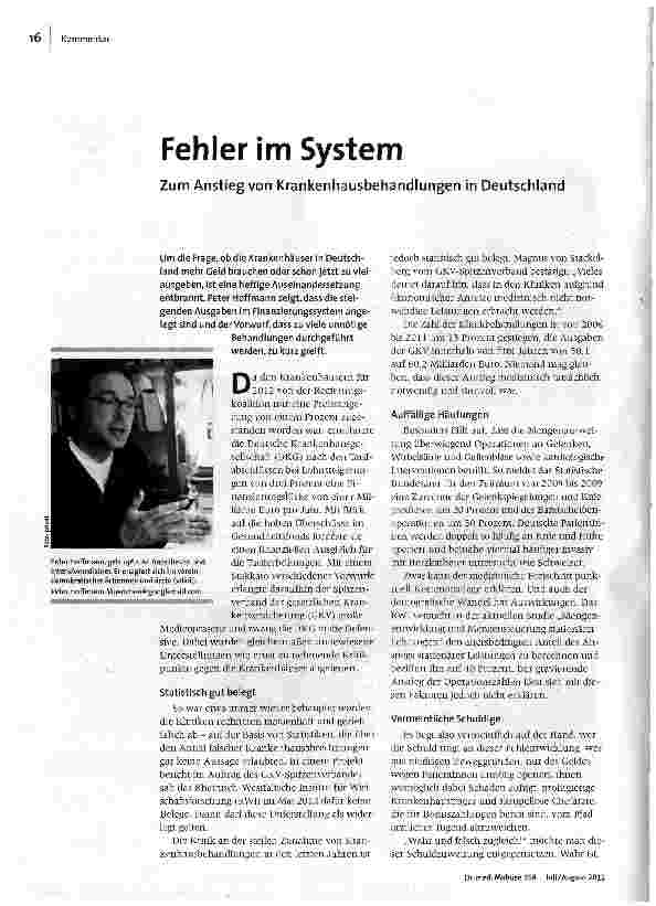 Fehler im System