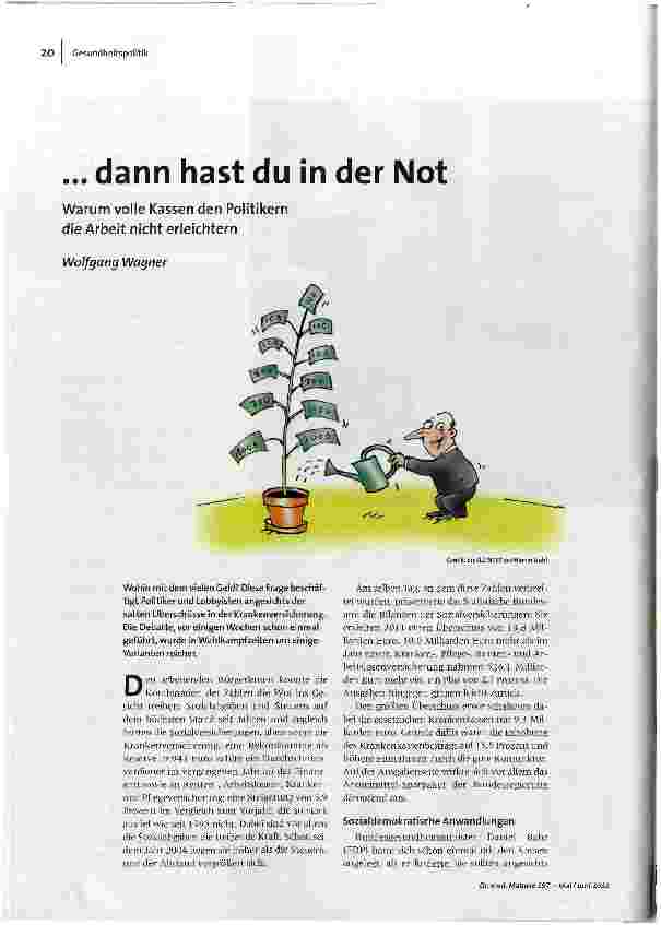 ... dann hast du in der Not