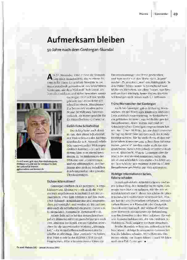 Aufmerksam bleiben