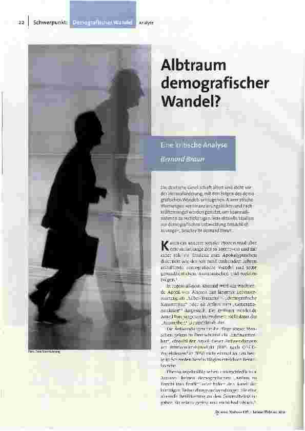 Albtraum demografischer Wandel?