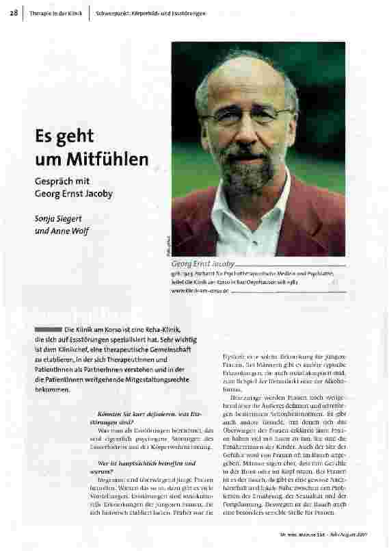 Es geht um Mitfühlen