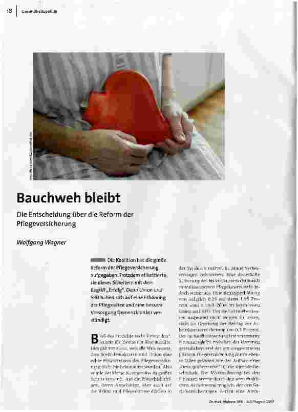 Bauchweh bleibt