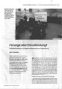 Fürsorge oder Dienstleistung?