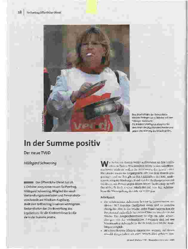 In der Summe positivDer neue TVöD