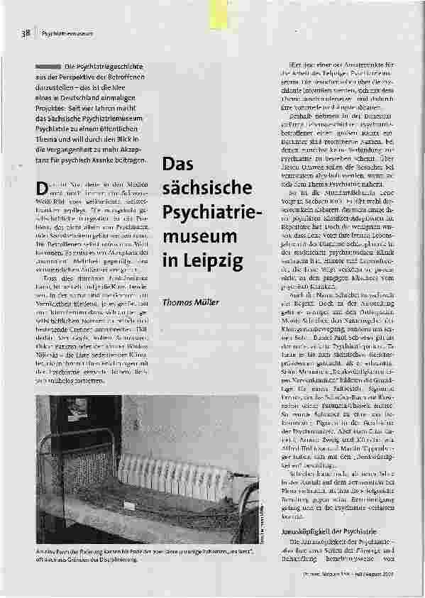 Das sächsische Psychiatrie Museum in Leipzig