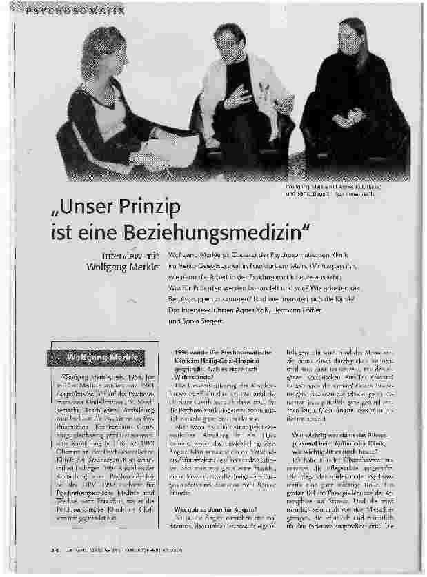 Unser Prinzip ist eine Beziehungsmedizin