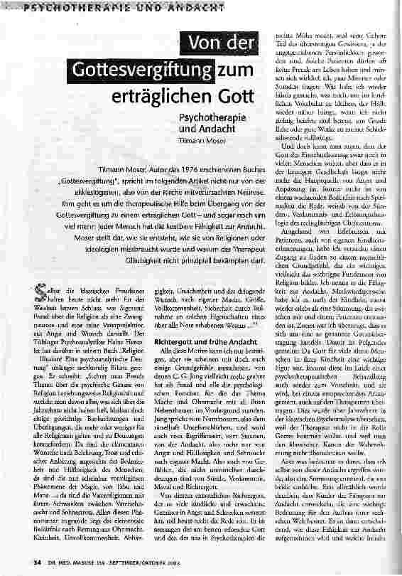 Von der Gottesvergiftung zum erträglichen Gott