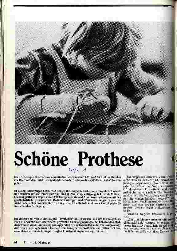 Schöne Prothese