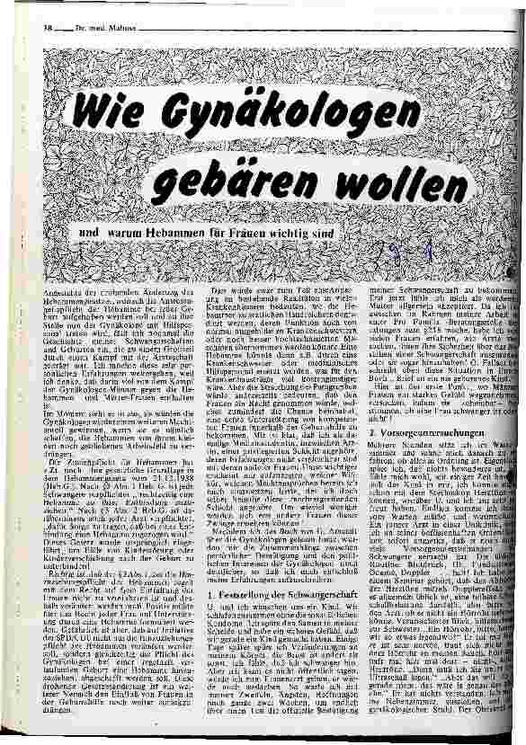 Wie Gynäkologen gebären wollen und warum Hebammen für Frauen wichtig sind
