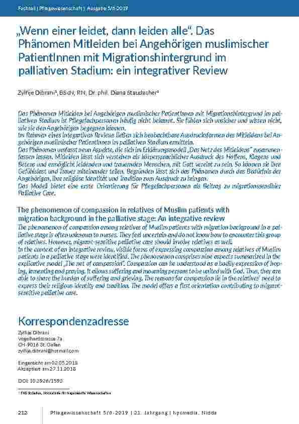 Palliative Care und Onkologie